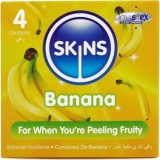 Prezervative SKINS Banana Premium Condoms, 4 buc.
