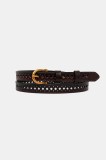 Answear Lab curea de piele femei, culoarea rosu