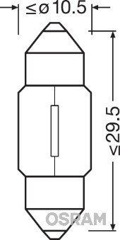 OSRAM 6438 ORIGINAL Bec, lumini interioare foto