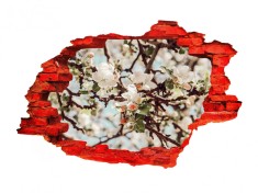 Autocolant decorativ, Gaura in perete, Natura si peisaje, Multicolor, 85 cm, 2247ST-2 foto