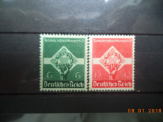 1935 Germania ( Reich ) Mi 571 - 572 Serie completa** foto