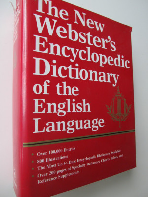 The New Webster&amp;#039;s Encyclopedic Dictionary of English Language-format foarte mare foto