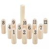 Kubb Set jocuri cu numere 13 piese geantă de transport lemn masiv pin 4008440