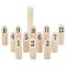 Kubb Set jocuri cu numere 13 piese geantă de transport lemn masiv pin 4008440