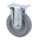 Roata Fixa din TPR Gri, 75x32mm, sarcina max. 90kg, AGT-9664