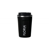 Cana de cafea Floria ZLN9969 tip termos, capacitate 380ml, interior din inox, pereti dublii, negru