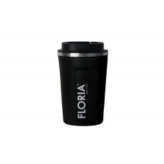 Cana de cafea Floria ZLN9969 tip termos, capacitate 380ml, interior din inox, pereti dublii, negru
