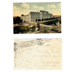 Bucuresti 1911 - Palatul Justitiei, ilustrata circulata