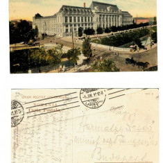 Bucuresti 1911 - Palatul Justitiei, ilustrata circulata