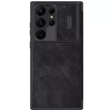 Cumpara ieftin Husa telefon Samsung Galaxy S23 Ultra - Nillkin QIN Leather Pro Case - Black