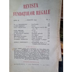 Revista Fundatiilor Regale - Anul II 1 Martie 1935 Nr. 3