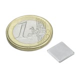 Magnet neodim bloc, 10x10x1 mm, putere 600 g, N42