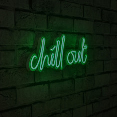 Decoratiune luminoasa LED, Chill Out, Benzi flexibile de neon, DC 12 V, Verde
