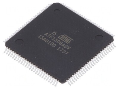 CPLD SMD TQFP100 128 Macrocelule 84 I/O 3&amp;divide;3,6VDC foto