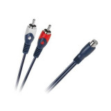 Cablu Y RCA mama la 2x RCA tata 0.2m Cabletech