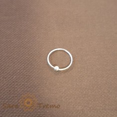 Piercing rotund pentru nas din argint Taylor