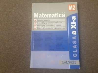 Marius Burtea - Matematica, clasa a XI-a, M2 foto