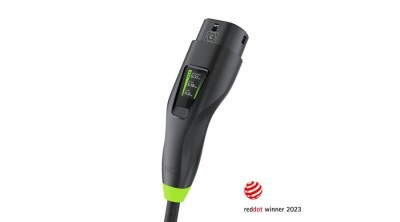 &amp;Icirc;ncărcător mobil Green Cell Habu EV 11 kW 7 m Tip 2 CEE 16 A Pentru &amp;icirc;ncărcarea vehiculelor electrice EV PHEV 2&amp;icirc;n1 cu GC foto