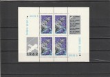 ROMANIA 1969 LP 697 a COSMOS II &rdquo;SOIUZ 4 SI 5&rdquo; BLOC DE 4 TIMBRE SI VINIETE MNH