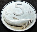Cumpara ieftin Moneda 5 LIRE - ITALIA, anul 1980 * cod 753
