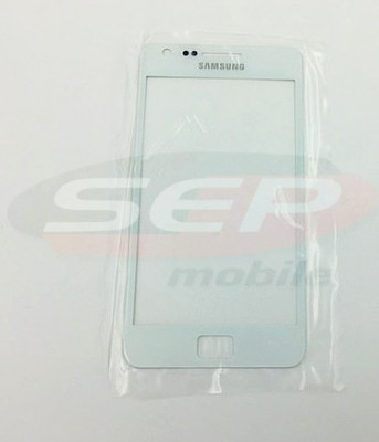 Geam Samsung Galaxy S II I910 WHITE + adeziv special foto