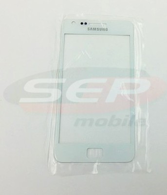 Geam Samsung Galaxy S II I910 WHITE + adeziv special foto