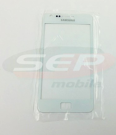 Geam Samsung Galaxy S II I910 WHITE + adeziv special