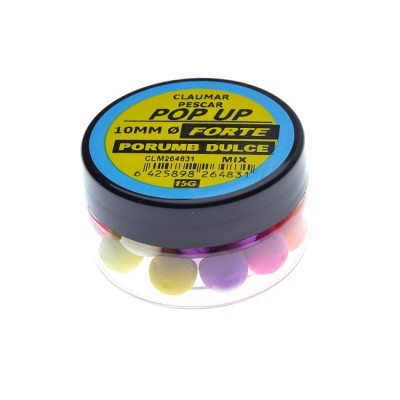 Pop Up Claumar Forte Porumb Dulce Color Mix 15Gr 10mm foto