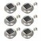 vidaXL Lămpi solare de exterior cu LED, 6 buc., alb, 12 cm, rotund