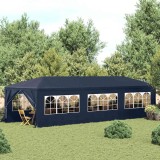 Cort Pavilion Gradina vidaXL, 3 x 9 m, Albastru, Impermeabil, Protectie UV, Otel