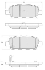 MTR MT503 set placute frana disc foto