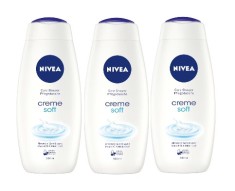 Set 3 gel de dus cremos, NIVEA creme soft 3x500 ml