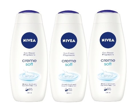 Set 3 gel de dus cremos, NIVEA creme soft 3x500 ml