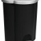 Curver TRIO PEDAL BIN, 40L, 39,4x47,8x59,2 cm, negru/gri, pentru gunoi