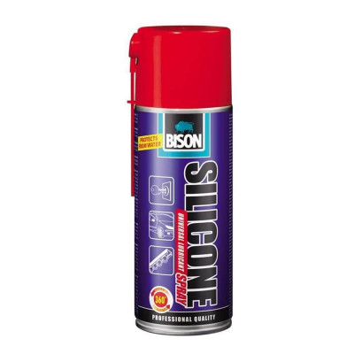 Lubrifiant Universal Bison Silicone, 400 ml, Spray, Actiune Instanta, Spray Lubrifiant pe Baza de Silicon, Spray Lubrifiant Siliconic, Lubrifiant Univ foto