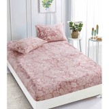 Cumpara ieftin Husa de Pat Cocolino cu Elastic + 2 Fete de Perna pentru Pat Dublu - FLR128