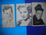 HOPCT LOT NR 1293 SUA 1945 -ACTORI / ARTISTI-3 CARTI POSTALE-CIRCULATE, Circulata, Printata