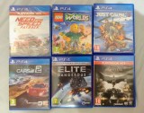 Lot 6 jocuri PS4 &ndash; Need For Speed Payback SIGILAT, Batman, LEGO Worlds, Elite Dangerous, Project Cars2, Just Cause 3