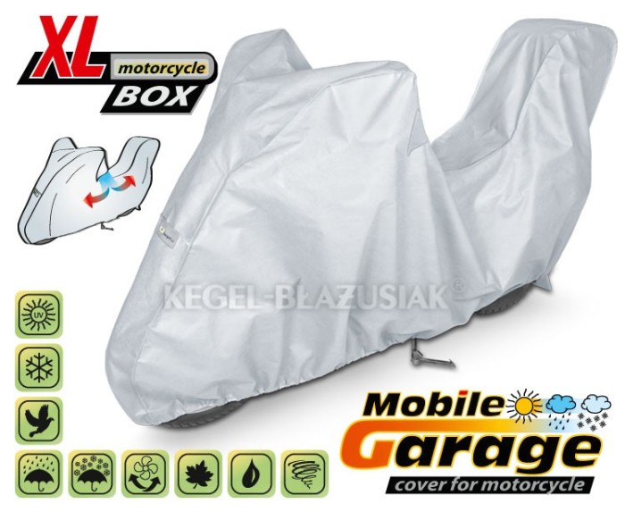 Prelata, husa exterioara motocicleta + TopCase XL 240-265/135/107cm huse moto Kft Auto Prelata, husa exterioara motocicleta + TopCase XL 240-265/135/107cm huse moto Kft Auto