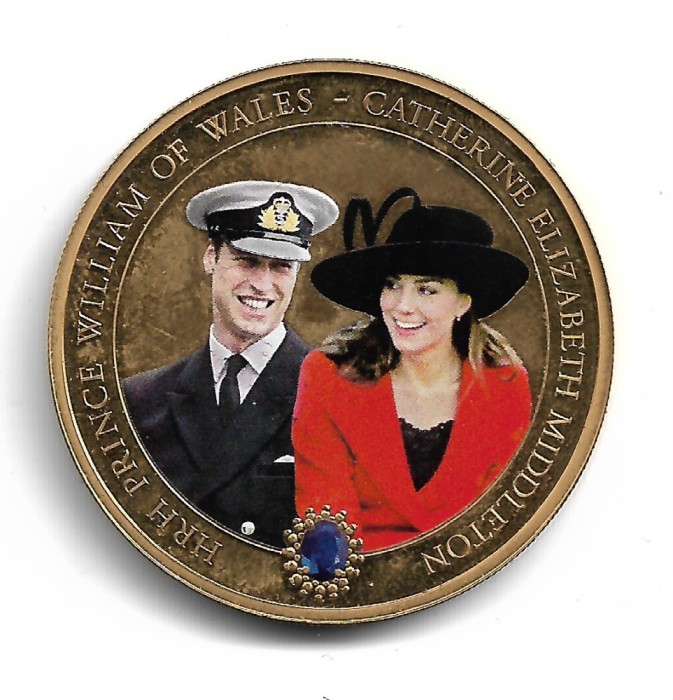 Cook Islands - 2011 WILLIAM &amp; CATHERINE 5 - Moneda Comemorativa