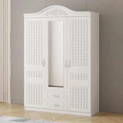Dulap Bzqe 012 MDF - 3U+2S, 150x200x50 cm, Alb foto