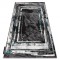 Covor DE LUXE modern 619 Cadru - structural gri / verde, 180x270 cm