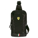 Rucsac crossbody Ferrari negru, Jad