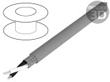 Cablu Alpha Essential C&amp;C 2x20AWG PVC Gri 30,5m