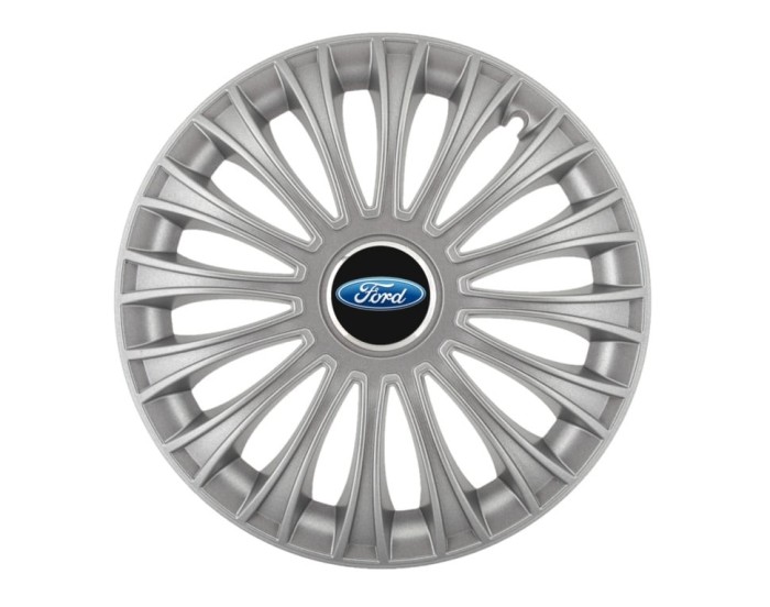 Set 4 capace roti Dino cromat R16 pentru gama auto Ford