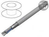 Cablu Bandă Rotund 1.27mm 9x28AWG PVC Gri