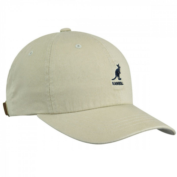 Sapca Kangol Washed Cotton Baseball Bej - Cod 78751485203