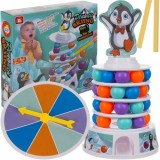 Joc de &icirc;ndemanare Pinguin pe Turn cu 36 bile colorate Kruzzel