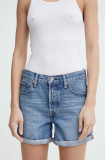 Levi&#039;s pantaloni scurti jeans femei, neted, high waist