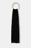 Armani Exchange esarfa din amestec de lana culoarea negru, neted, XW000085 AF10527